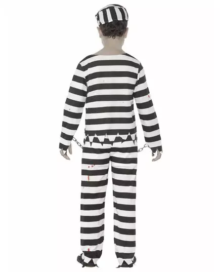 Kostým zombie vězně pro chlapce Halloween, Velikost: 10-12 let (145/158 cm), image 2