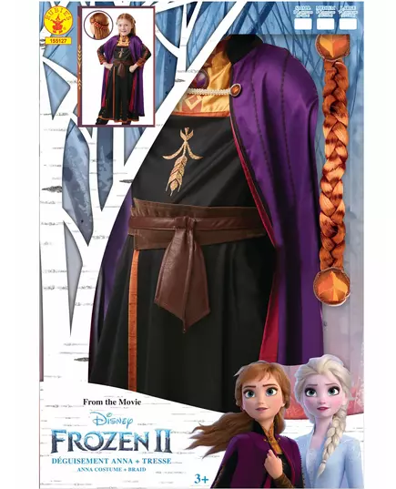 Sada kostým Anna Frozen 2 pro dívky a cop, Velikost: 7-8 let(122-128 cm), image 2