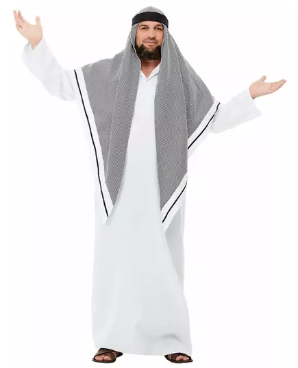 Deluxe bílý šejk kostým pro dospělé, Velikost: Large, image 2