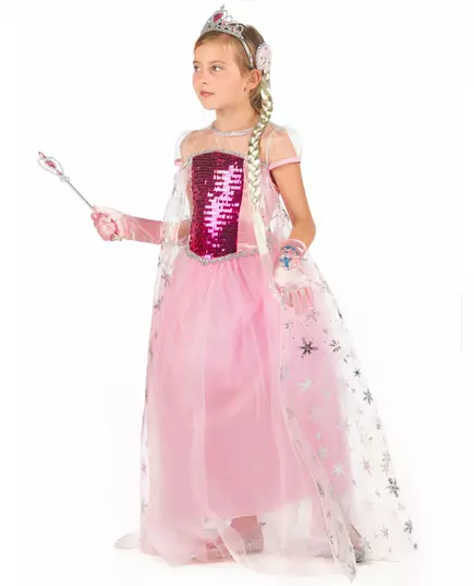 Růžový princeznovský kostým a doplňky pro dívky, Velikost: 6-8 let, image 2