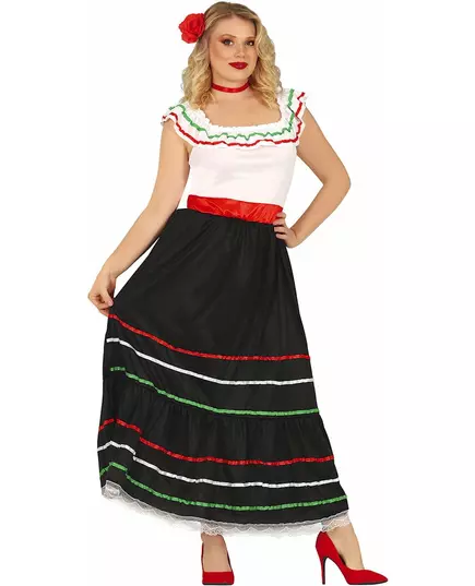 Dlouhý mexický kostým pro ženy, Velikost: Large (42-44), image 2