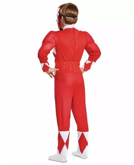 Dětský kostým Power Rangers – červený se svaly, Velikost: 7–8 let(124–136 cm), image 2