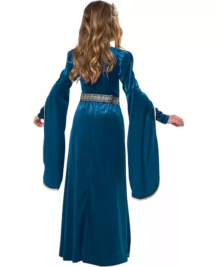 Luxusní sametový středověký princeznovský kostým pro dívky, Velikost: 6-8 let (134 cm), image 2
