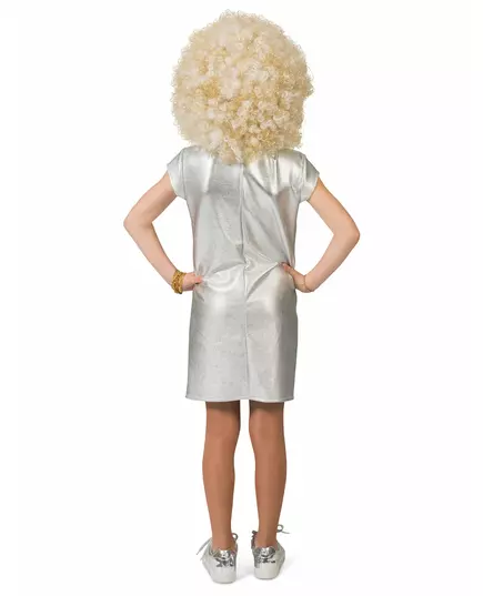 Stříbrné disco šaty kostým pro dívky, Velikost: 10-12 let(140 cm), image 2