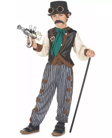 Steampunkový dandy kostým pro děti, Velikost: 13-14 let (140-152 cm), image 2