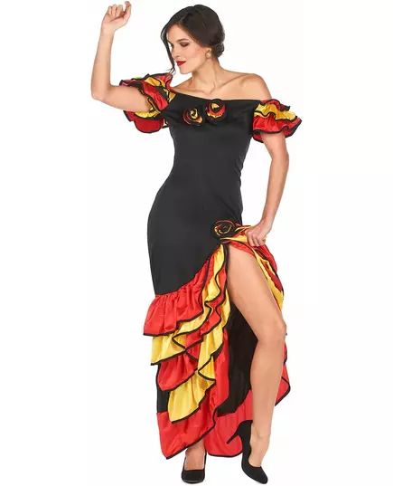 Kostým flamenco tanečnice pro ženy, Velikost: Medium/Large, image 3