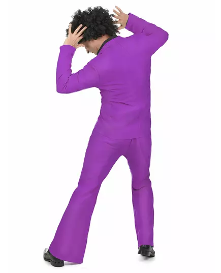 Fialový disco kostým pro dospělé, Velikost: X-Large, image 3