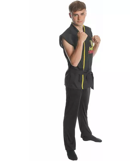 Černý karate student kostým pro dospělé, Velikost: X-Large, image 2