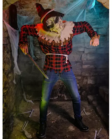 Deluxe děsivý strašák kostým pro muže, Velikost: L/XL, image 3