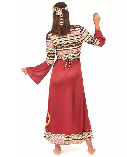Bordó hippie kostým pro ženy, Velikost: X-Large, image 3