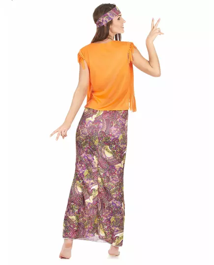 Růžovo-zelený hippie kostým pro ženy, Velikost: M/L, image 3