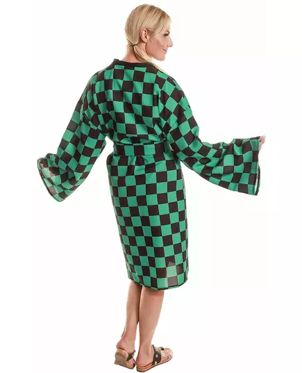 Károvaný manga kimono kostým pro dospělé, Velikost: Medium, image 2