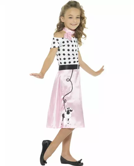 Kostým 50s Miss Girly pro dívky, Velikost: 10-12 let (145/158 cm), image 3