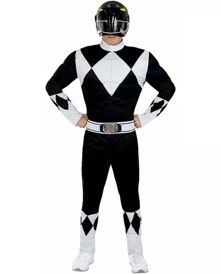 Kostým černého Power Rangera pro dospělé, Velikost: X-Large, image 2
