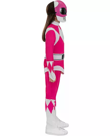 Růžový Power Ranger kostým pro děti, Velikost: 7-9 let, image 2