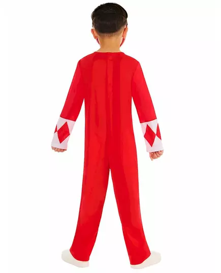 Klasický červený Power Ranger kostým pro děti, Velikost: 7-8 let (122 to 128 cm), image 2