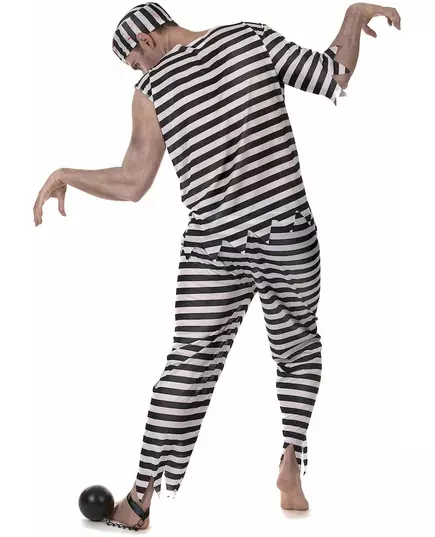 Strašidelný kostým zombie vězně pro muže, Velikost: X-Large, image 3