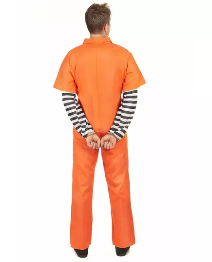 Vězeňský kostým pro muže, Velikost: Large, image 3