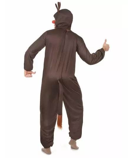 Hnědý vánoční kostým soba pro dospělé, Velikost: Medium, image 3
