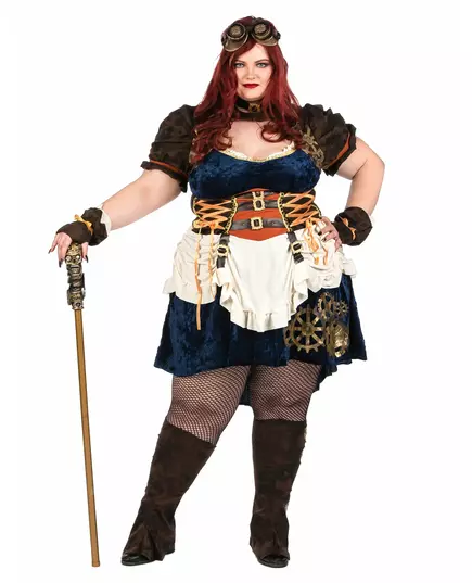 Retro-futuristický steampunk kostým pro ženy, Velikost: XL(44/46), image 3
