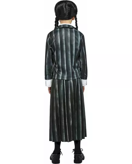 Kostým Wednesday Addams – školní uniforma pro děti, Velikost: 9-10 let (134 to 140 cm), image 2