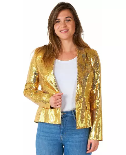 Dámské zlaté flitrové sako Suitmeister, Velikost: Medium (EU 40-42), image 2