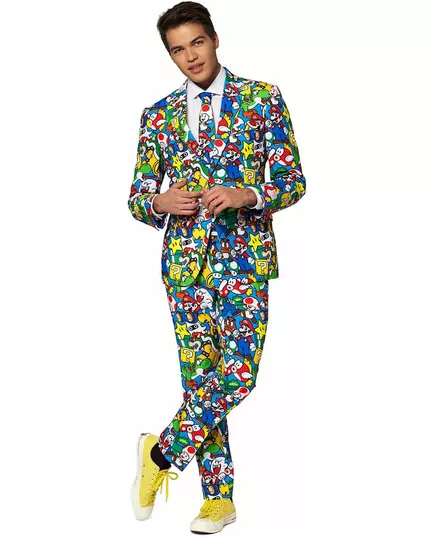 Kostým Super Mario Opposuits pro dospělé, Velikost: Large/X-Large (EU 56), image 3