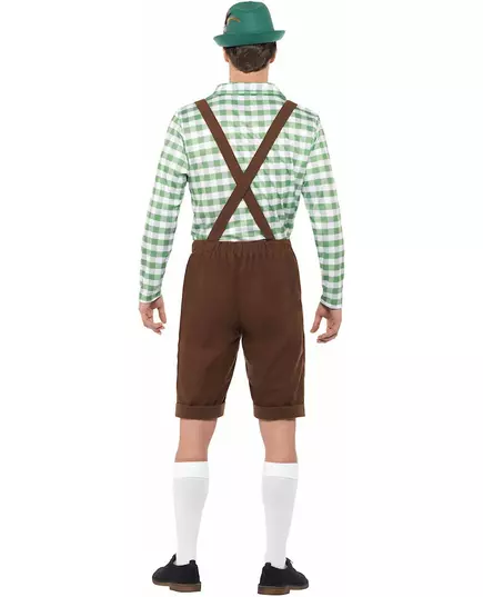 Bavorský kostým zeleno-hnědý pro dospělé, Velikost: Large, image 3