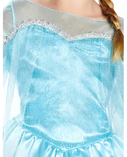 Klasický kostým Elsa – Sněhová královna pro dívky, Velikost: 5-6 let (109 - 126 cm), image 3