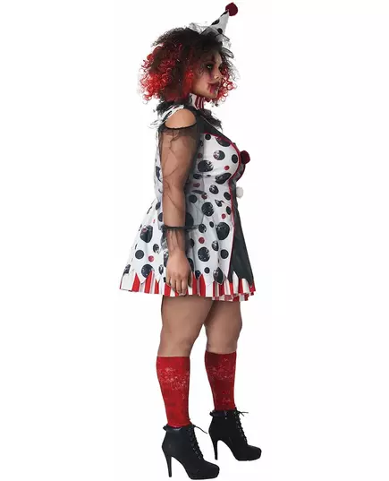 Psychoklaunský kostým – šaty pro ženy, plus size, Velikost: XXX-Large (48/50), image 3