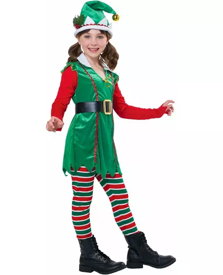 Luxusní vánoční elf kostým pro dívky, Velikost: 4-6 let (116 cm), image 3