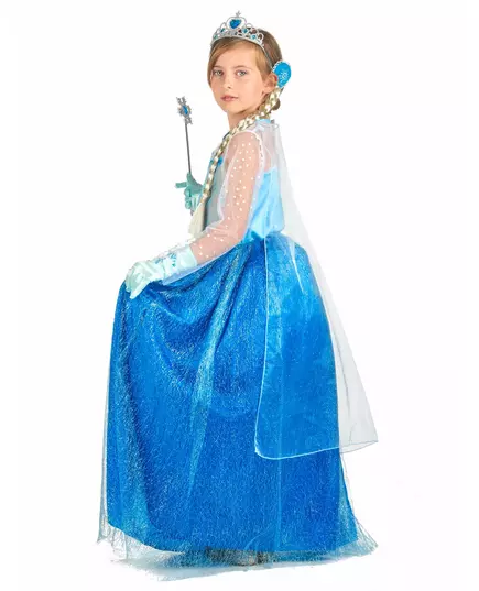 Kostým a doplňky Modrá ledová princezna pro dívky, Velikost: 6-8 let, image 3