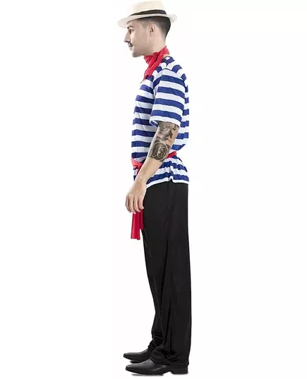 Kostým gondoliéra pro dospělé, Velikost: Small (38), image 3