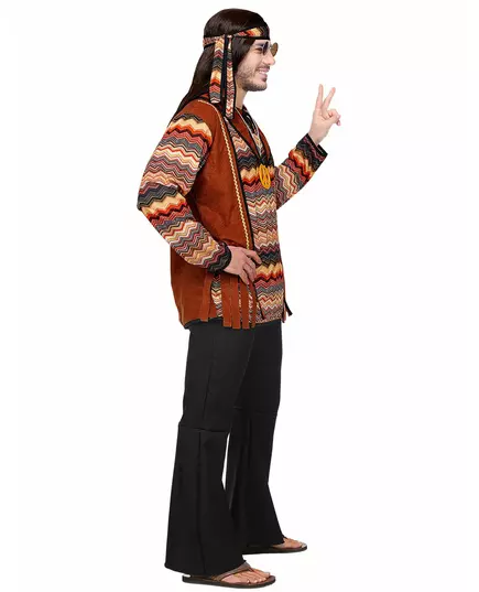 Přírodní hippie kostým pro muže, Velikost: X-Large, image 3