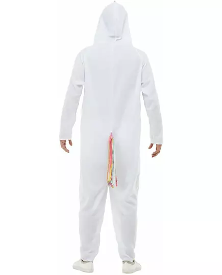 Bílý a vícebarevný jednorožčí kostým pro dospělé, Velikost: Large, image 3