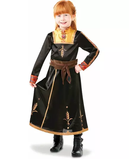 Deluxe kostým Anna Frozen 2 pro dívky, Velikost: 7-8 let (122 to 128 cm), image 3