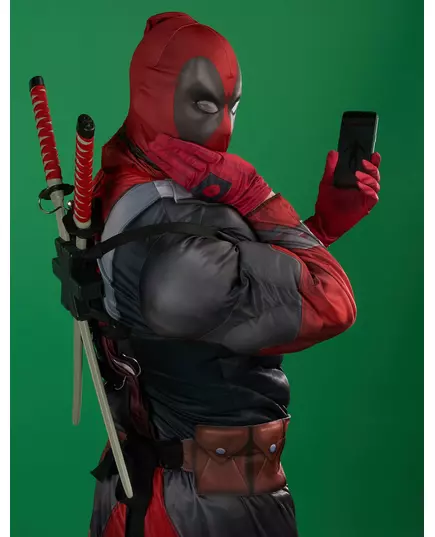 Deluxe kostým Deadpool 2 pro dospělé, Velikost: X-Large, image 3