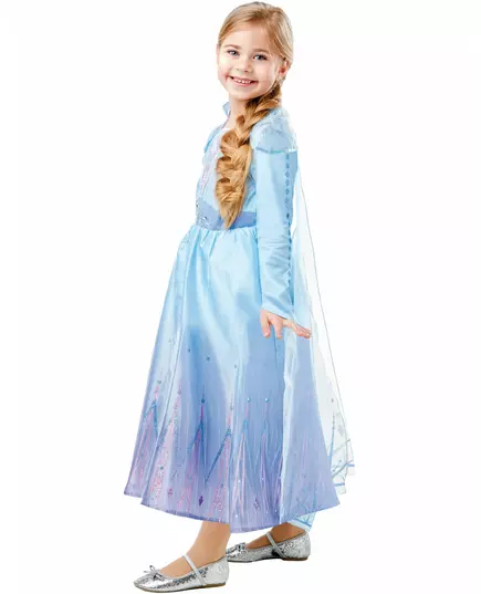 Luxusní kostým Elsa Frozen 2 pro dívky, Velikost: 9-10 let (134 to 140 cm), image 3