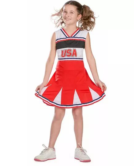 Kostým roztleskávačky USA pro dívky, Velikost: 10-12 let (142-148 cm), image 3