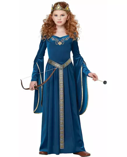 Luxusní sametový středověký princeznovský kostým pro dívky, Velikost: 12-14 let (155 cm), image 3