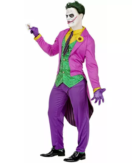 Šílený fialový psychopatický kostým pro muže, Velikost: Large, image 3