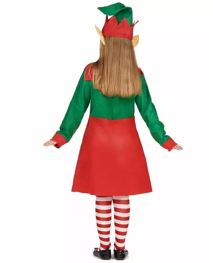 Vánoční kostým elfky – šaty pro dívky, Velikost: 10-12 let (L), image 3