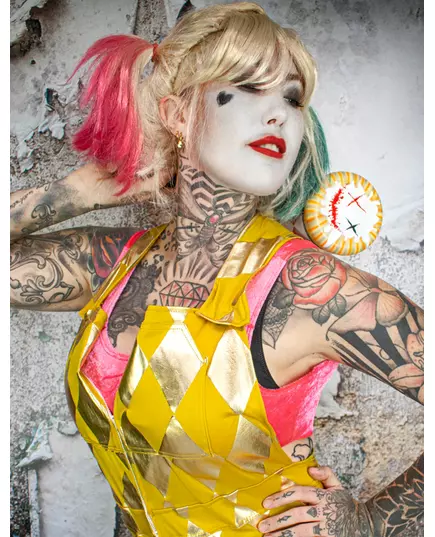Zlatý overal Harley Quinn Birds of Prey pro ženy, Velikost: X-Small, image 3