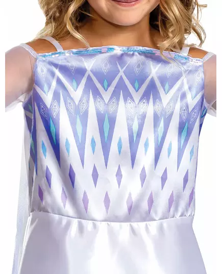 Klasický bílý kostým Elsa – Sněhová královna 2 pro dívky, Velikost: 3-4 let (97 - 109 cm), image 4