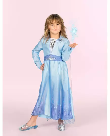 Klasický kostým Elsa Frozen 2 pro dívky, Velikost: 9-10 let (134 to 140 cm), image 4