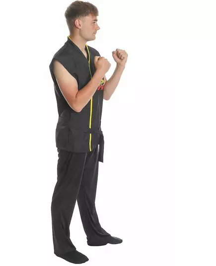 Černý karate student kostým pro dospělé, Velikost: Medium, image 3