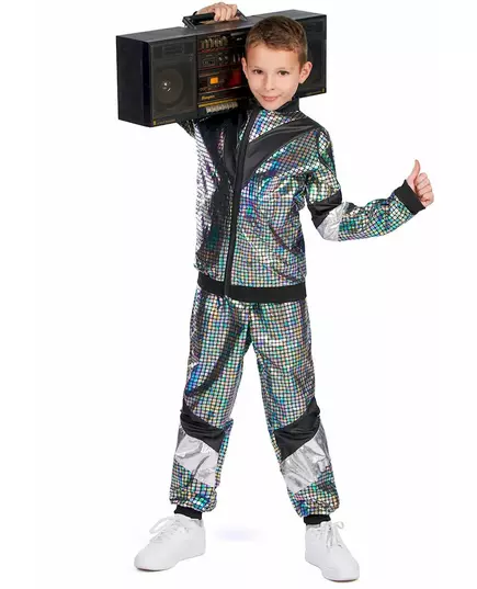 Teenagerský disco jogging kostým 80. léta, Velikost: 14-16 let (164 cm), image 3