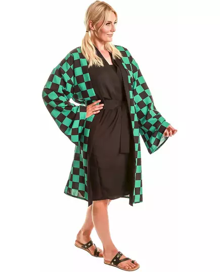 Károvaný manga kimono kostým pro dospělé, Velikost: X-Small, image 3
