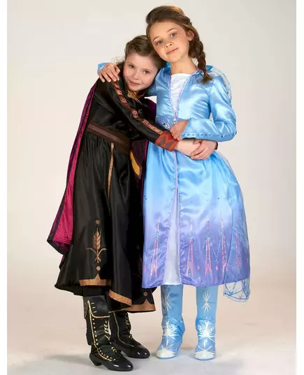 Deluxe kostým Anna Frozen 2 pro dívky, Velikost: 7-8 let (122 to 128 cm), image 4