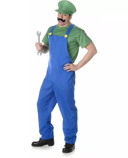 Zelený instalatérský kostým pro muže, Velikost: X-Large, image 4